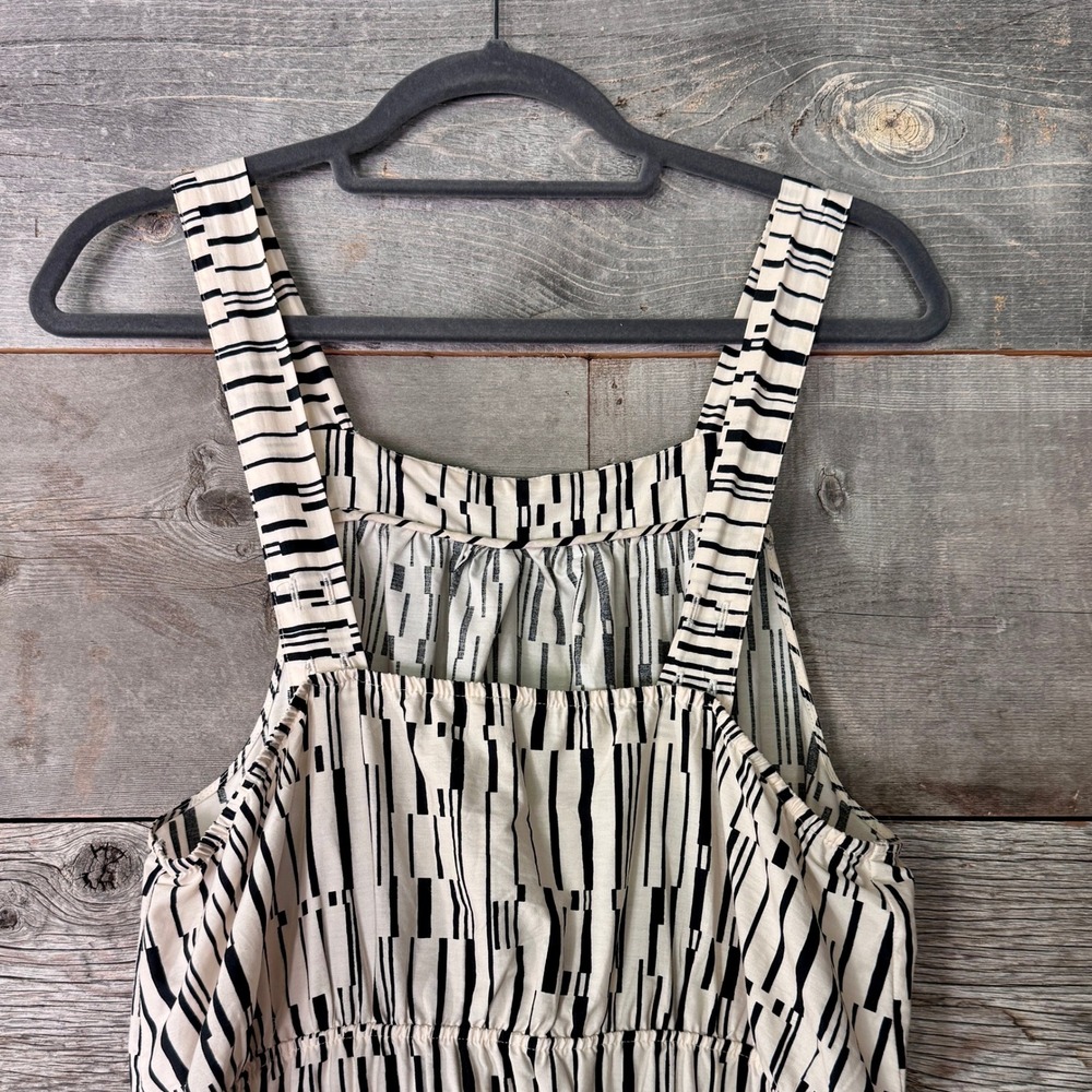 Anthropologie Somerset Maxi Dress Poplin Halter Edition L Cream Cotton Modern - Picture 12 of 15